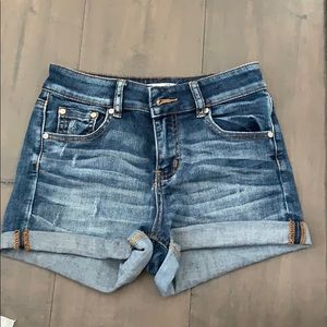 navy jeans shorts